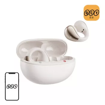 Auscultadores QCY Crossky Clip C30 (branco)