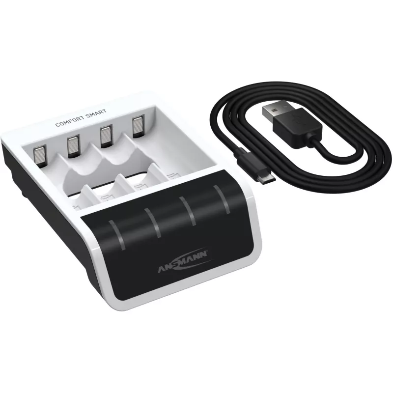 Carregador de pilhas Ansmann Comfort Smart doméstico USB