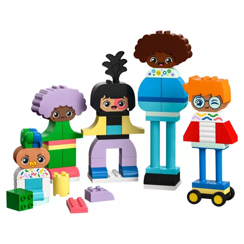 Brinquedo de construção LEGO DUPLO 10423 conjunto de pessoas para construir, 71 peças, a partir de 3 anos, figuras 260 mm de altura