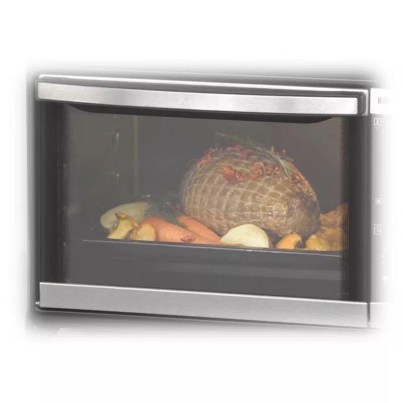 Fogão elétrico Rommelsbacher BG 1550 preto, 30 L, 80–230 °C, 7 modos, espeto rotativo, temporizador de 120 minutos