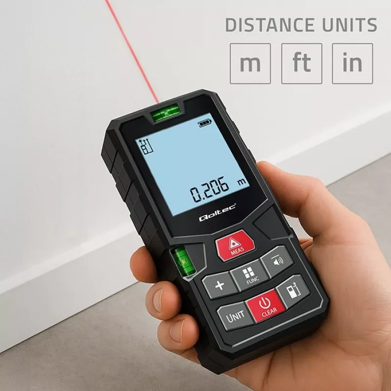 Medidor de distância a laser com nível 120m