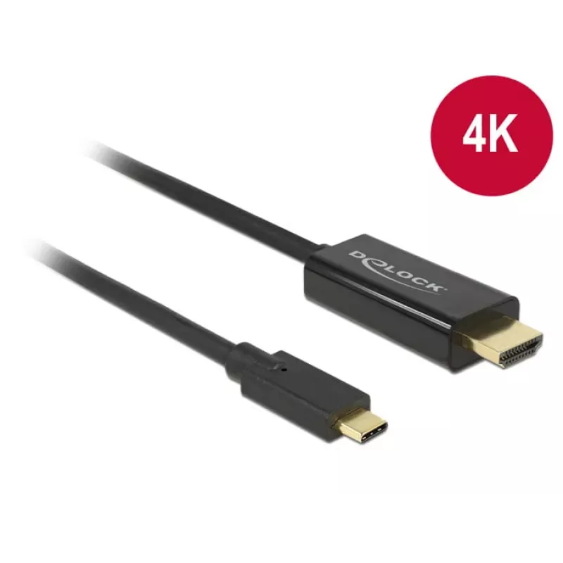 Adaptador de cabo de vídeo USB Type-C HDMI DeLOCK 85258