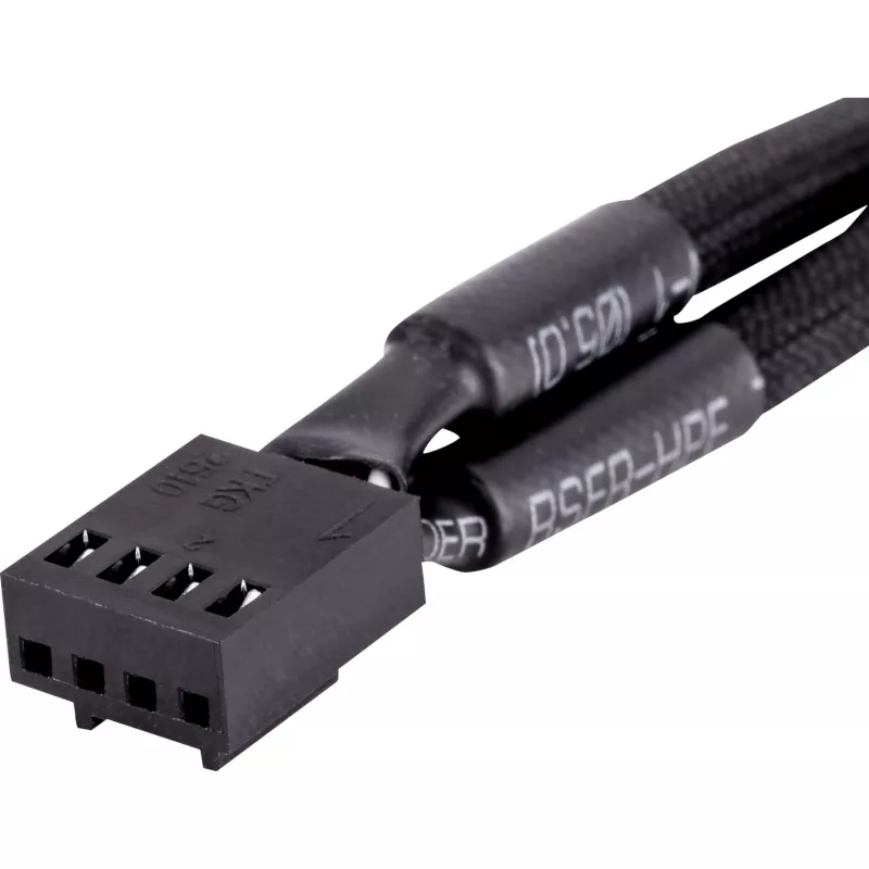 Cabo em Y para ventoinha PWM THERMALTAKE Tt Mod AC-060-CO1OTN-F1 4-Pin, pack de 3