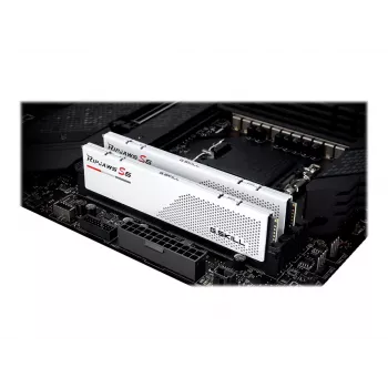 DIMM 32 GB DDR5-5600 (2x 16 GB) Dual-Kit, memória branca, F5-5600J4040C16GX2-RS5W, Ripjaws S5, INTEL XMP