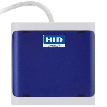 Leitor de Cartões OMNIKEY 5023 Azul Escuro – Leitor de Cartões de Chip com Contacto HID OMNIKEY 5023, Unidade Única Cor Azul Escuro