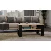 Mesa de centro top e shop STOLIK KAWOWY ŁAWA MODERN 2P fina carvalho Artisan ripas pretas