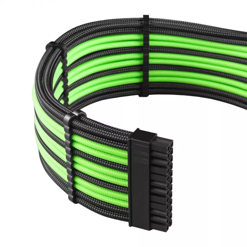 Cabo de alimentação interno CableMod CM-PCAB-BKIT-NKKLG-3PK-R preto verde