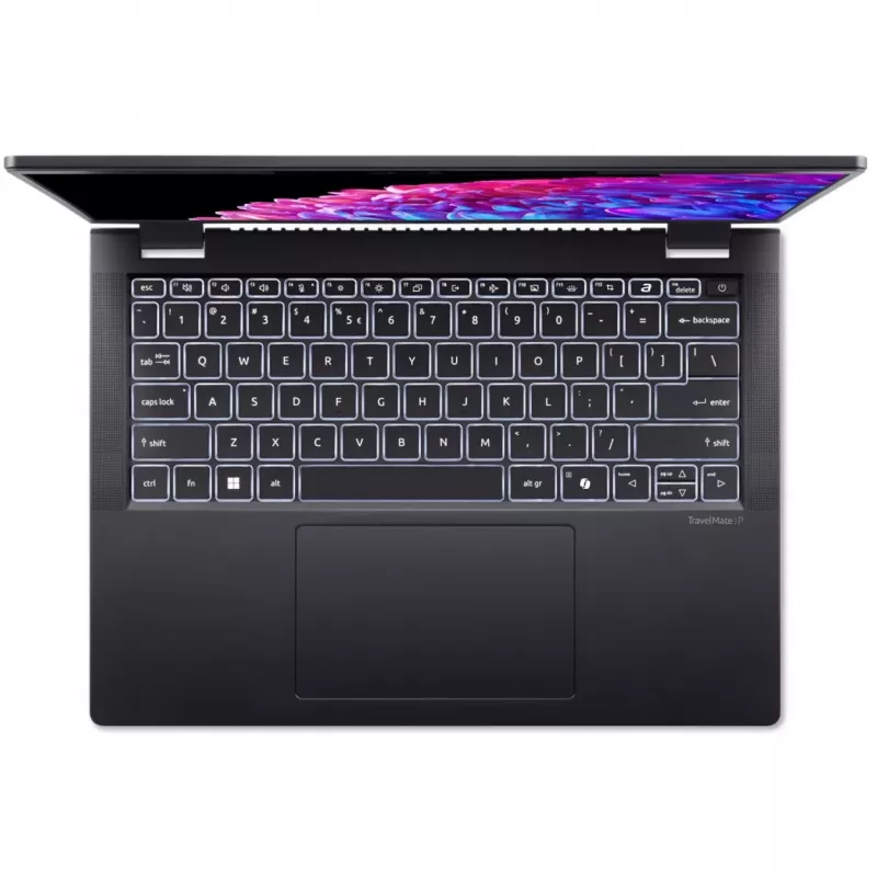 Acer TravelMate P6 14 TMP614-73-TCO - Design de Dobradiça a 180° - Intel Core Ultra 5 125H / 1,2 GHz - Evo - Win 11 Pro - Intel Arc Graphics - 32 GB RAM - 1,024 TB SSD NVMe - 35,6 cm (14) (NX.B5LEG.002)