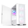 Caixa Micro-ATX Montech AIR 100 ARGB com quatro ventoinhas ARGB pré-instaladas, design ultra-minimalista, painel frontal em malha fina, elevado fluxo de ar, lateral única