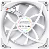 Ventoinha de caixa Montech AX140 PWM 140 mm, rolamento Rifle, 540–1760 RPM, branca