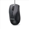 DICOTA - rato - ambidestro - laser - 3 botões - com fio - USB - preto (D32011)