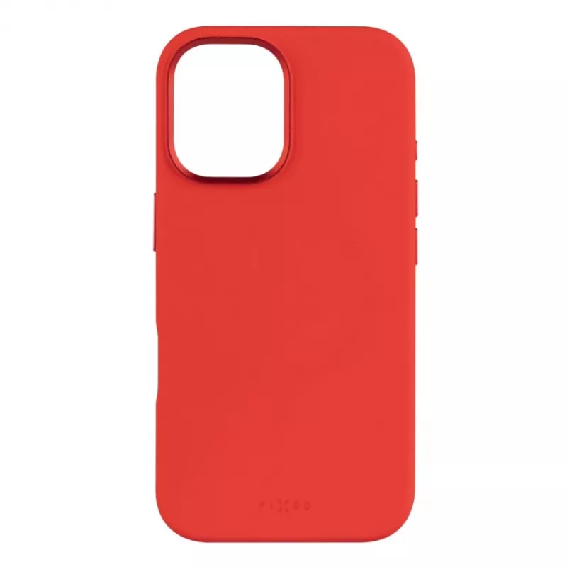 Fixed MagFlow | Capa traseira | Apple | iPhone 16 | Silicone líquido | Vermelho