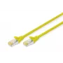 Cabo de patch Digitus CAT 6A S/FTP DK-1644-A-0025/Y 0,25 m Amarelo