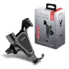 Suporte para automóvel Crong CRG-CH4-BLK para smartphones — design compacto ajustável