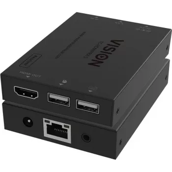 Vision TC-HDMIIPRX/3 - Extensor KVM/áudio/infravermelhos - recetor - via CAT 6 - USB - até 150 m