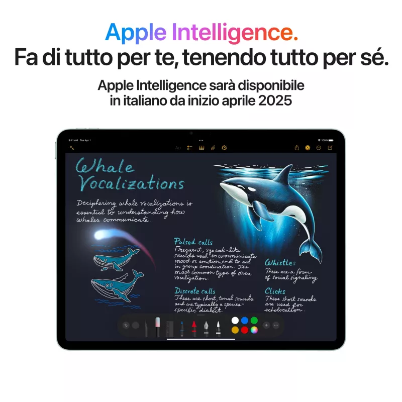 Apple iPad Air 2025 7.ª geração 11 polegadas 256 GB M3 StarL ITA MCA44TY/a