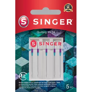Singer | Agulha de quilting 90/14 pack de 5