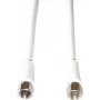Cabo coaxial e+p FA 25 2,5 m ficha F branco
