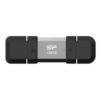 Pen drive Silicon Power SP128GBUC3C51V1S 128 GB USB Type-A / USB Type-C 3.2 Gen 1 (3.1 Gen 1) preto, prateado