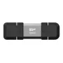 Pen drive Silicon Power SP128GBUC3C51V1S 128 GB USB Type-A / USB Type-C 3.2 Gen 1 (3.1 Gen 1) preto, prateado