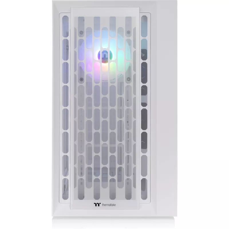 CTE C700 TG ARGB Snow, Caixa Torre Branca, vidro temperado