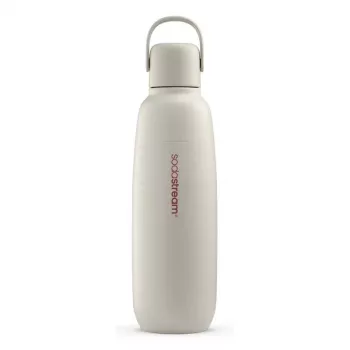 Garrafa de carbonatação SodaStream Fizz & Go aço inoxidável areia
