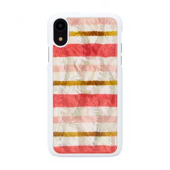Capa de proteção iKins para iPhone XR — design Short Cake, branca