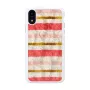 Capa de proteção iKins para iPhone XR — design Short Cake, branca