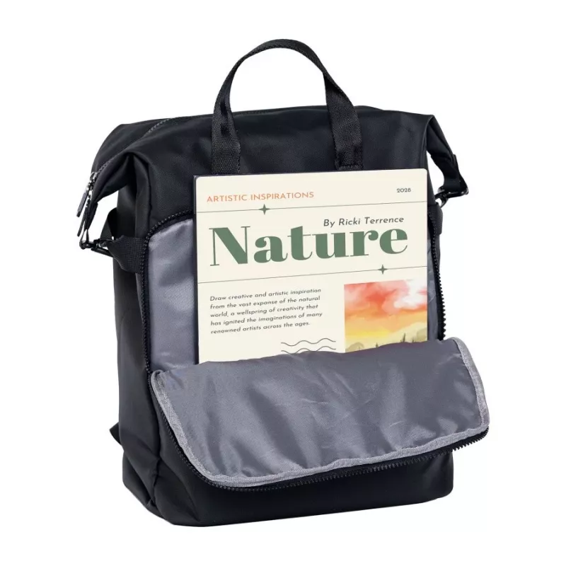 Mochila de viagem NOVEEN CTB300 – 40×50×16 cm, poliéster, 2 compartimentos, impermeável, compartimento para portátil