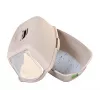 Caixa de areia para gatos DIAMENTIQ BAYA, plástico, portas reversíveis, 55,5×40×38,7 cm, bege