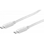 Cabo USB ShiverPeaks BS13-45156 1,5 m USB 3.2 Gen 2 USB-C branco