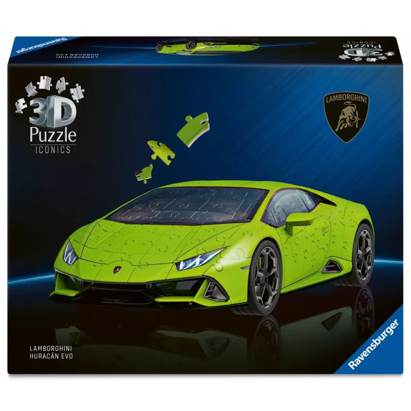 Puzzle 3D 158 peças Lamborghini Huracan EVO verde