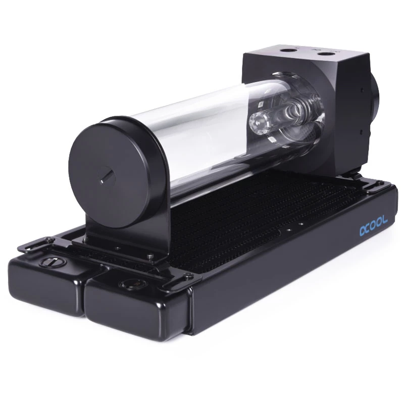 Bomba e reservatório Alphacool 15381 acrílico alumínio plástico preto transparente