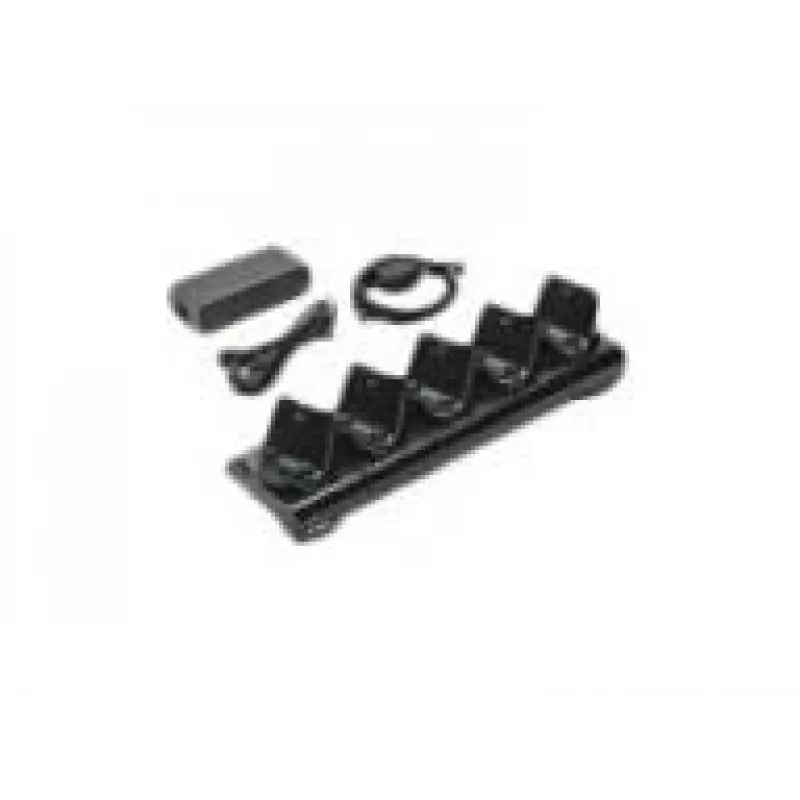 Carregador de bateria Zebra CRD-MPM-5SCHGEU1-01, corrente de rede, interior, preto, inclui cabo DC