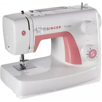 Máquina de costura automática SINGER SIMPLE 3210 — elétrica, 68 pontos, casa de botão em 4 passos, braço livre, 5,5 kg