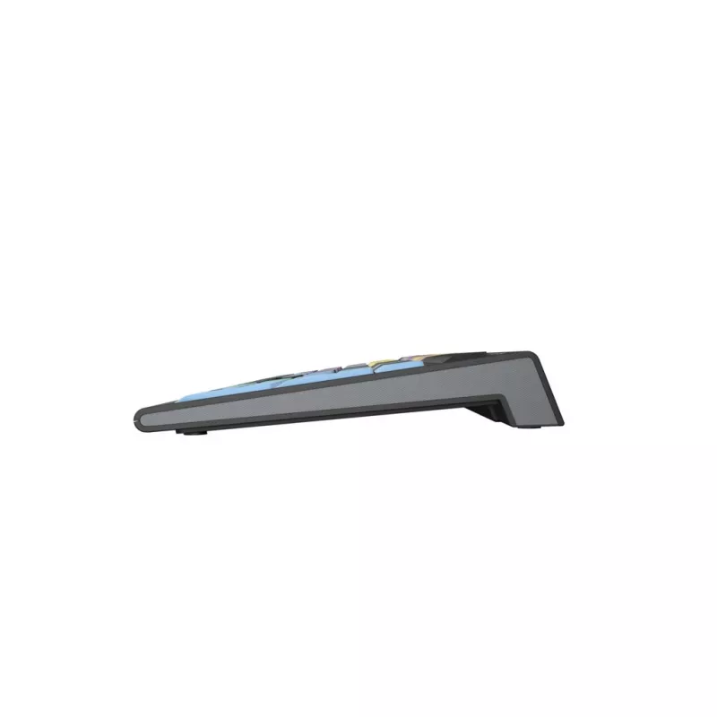 Teclado Logickeyboard LKB-CBASE-A2PC-FR Universal USB AZERTY francês preto