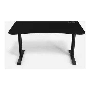Secretária gaming Arozzi Arena Gaming preta — tampo reto em MDF 1400×755×710 mm