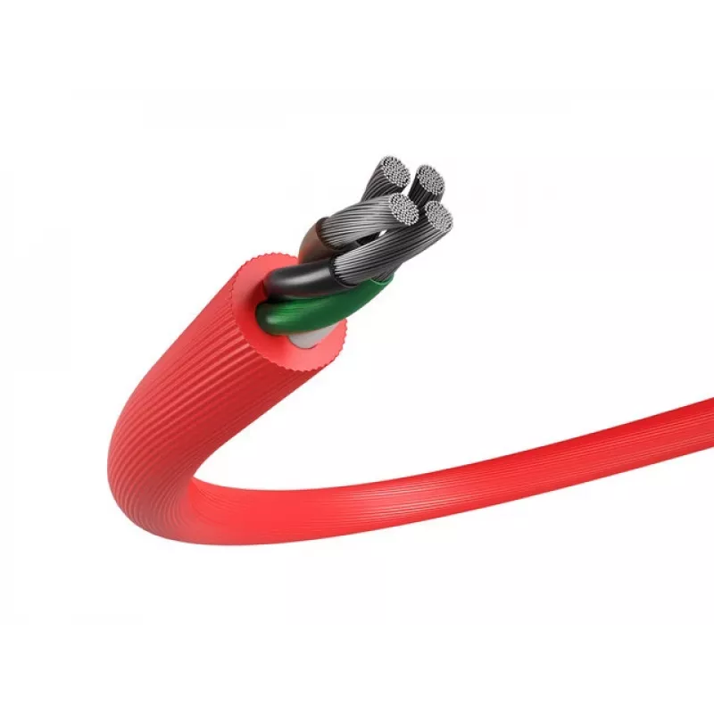 Cabo USB NATEC NKA-1201 USB 2.0 1 m USB A USB C preto vermelho