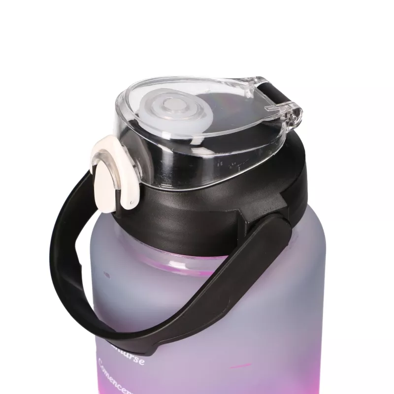 Extralink conjunto de garrafas de motivação 3W1 rosa-preto 2000ML+900ML+300ML