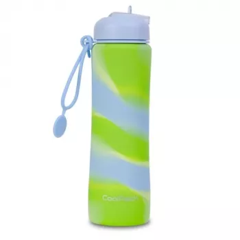 Garrafa de água cool pack Garrafa de água de silicone Z14770 600 ml menina azul