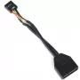 Silverstone G11303050-RT - USB 3.0 - USB 2.0 - Macho/Fêmea - Preto (G11303050-RT)