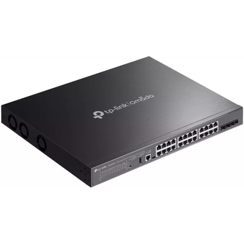 Switch de rede TP-Link SG5428XMPP gerido L3 Gigabit Ethernet (10/100/1000) Power over Ethernet (PoE) preto