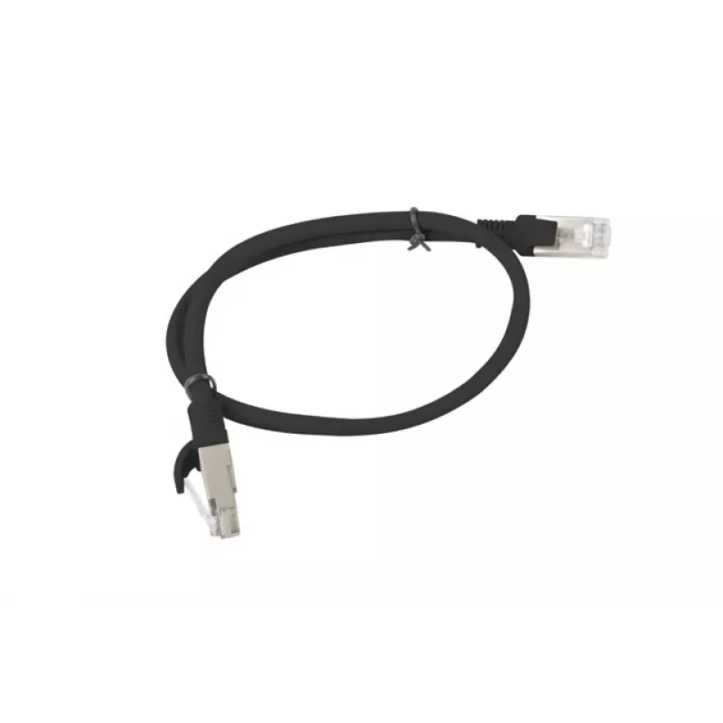 Cabo de rede LANBERG PCU6-10CC-0050-BK RJ45 Cat. 6 UTP 0,5 m preto
