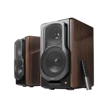Altifalante Edifier S2000MKIII 2.0, 130 W RMS, com fios e sem fios, preto/madeira