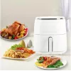 Fritadeira de ar quente Elle EKAFP501WHEU 5 L, branca — aparelho de bancada compacto para fritar sem óleo