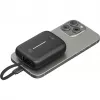 Powerbank portátil Goobay 10.000 mAh com cabo USB-C integrado – 20 W compacto para levar consigo (76251)