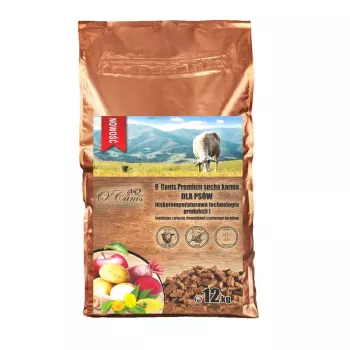 O'CANIS Premium borrego com milho, batatas e beterraba vermelha - alimento seco para cães - 12 kg