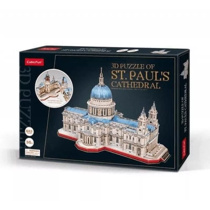 Puzzle 3D CubicFun St. Paul’s Cathedral modelo 306-20270 — kit de réplica arquitetónica