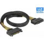 Cabo SAS DeLOCK 85738 0,5 m 4 Gbit/s preto