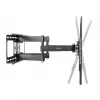 Suporte de parede exterior Manhattan para televisores e monitores, totalmente articulado, para ecrãs de 37-65 polegadas, VESA 200x200-600x400 mm, até 50 kg, resistente às intempéries, preto